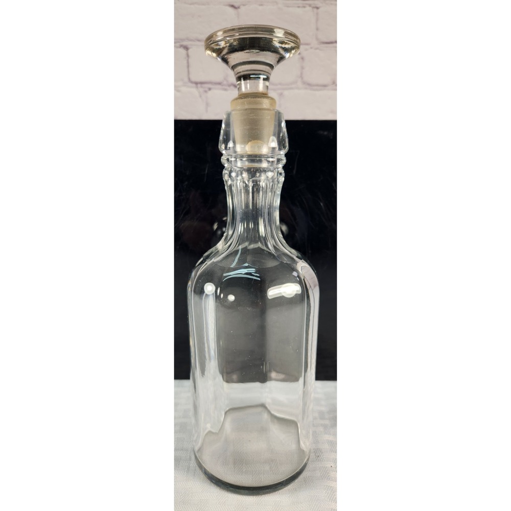 Vintage Scotch Bourbon Whisky Decanter Glass Liquor Bottle Glass Stopper